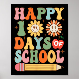 100 Tage 100. Schultag für Mädchen Jungen Kinder & Poster