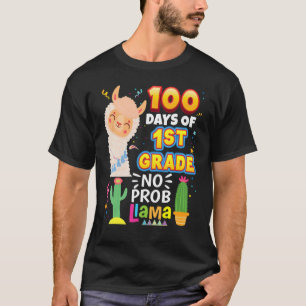100 Tage 1. Klasse Nr. Probllama Llama 100. Tag T-Shirt