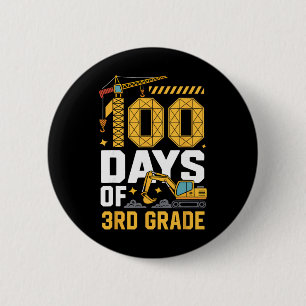 100 Tage 3. Klasse Baustellenfahrzeug 100 Tage Button