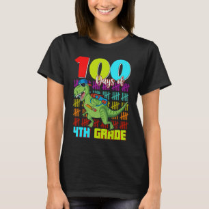 100 Tage 4. Grade Dinosaurier Rex Dinosaurier Boys T-Shirt
