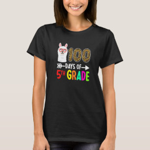 100 Tage 5. Klasse Llama Kinder 100. Schultag T-Shirt