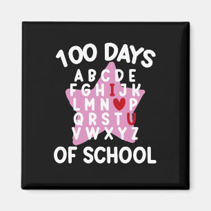 100 Tage Alphabet-Schule 100. Tag Lehrer Magnet