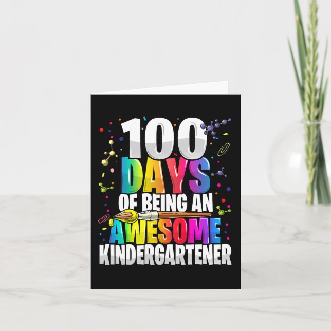 100 Tage als phantastischer Kindergärtner 100. Karte (Vorderseite)