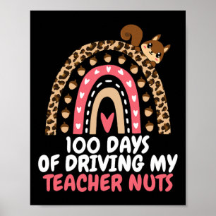 100 Tage, an denen mein Lehrer fährt, werden 100 T Poster