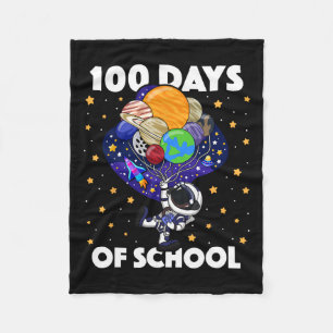100 Tage Astronaut Weltraumjunge Kinder 100. Fleecedecke
