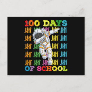 100 Tage Astronautenlehrer Postkarte