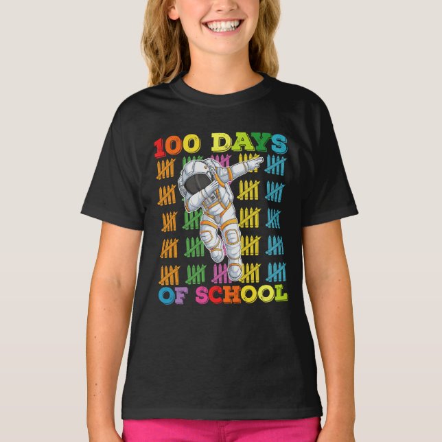 100 Tage Astronautenlehrer T-Shirt (Vorderseite)