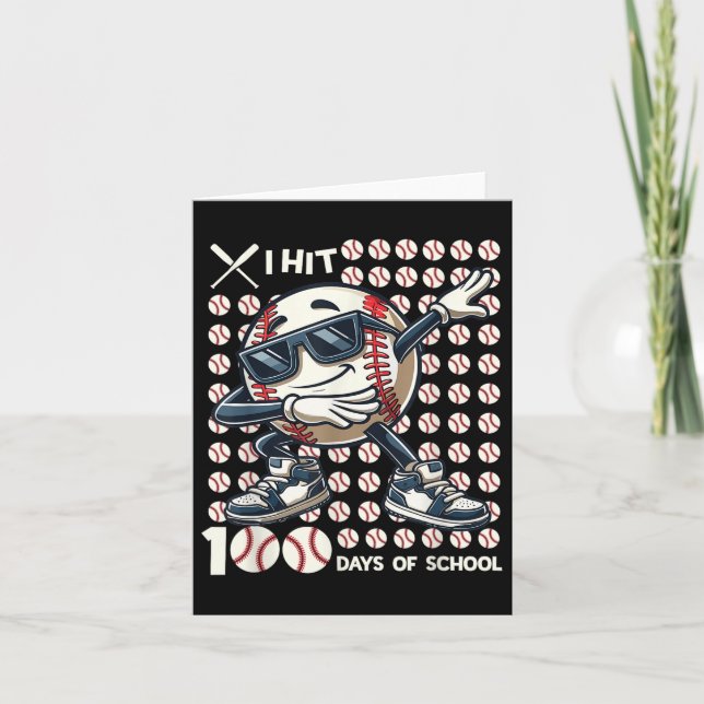 100 Tage Baseball Bat 100. Karte (Vorderseite)