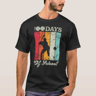 100 Tage Baseball Boy Fun Celebration St. T-Shirt
