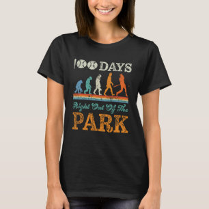 100 Tage Baseball Boy Fun Celebration St. T-Shirt