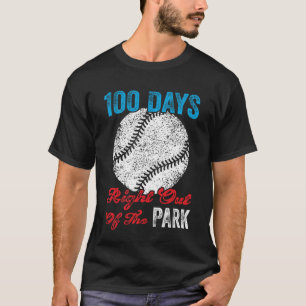 100 Tage Baseball Boy Fun Celebration St. T-Shirt