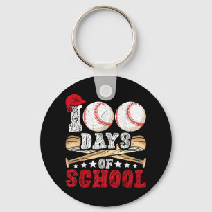 100 Tage Baseball Jungs Kinder Lehrer Schlüsselanhänger