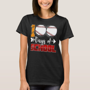 100 Tage Baseballlehrer Kinder 100 Tage T-Shirt