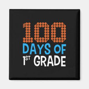 100 Tage Basketball erster Klasse Sport 100 Tage Magnet