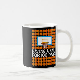 100 Tage Basketball-Schule 100. Tag Balls Geschenk Kaffeetasse