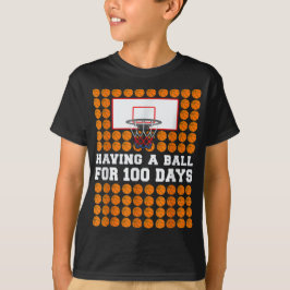 100 Tage Basketball-Schule 100. Tag Balls Geschenk T-Shirt