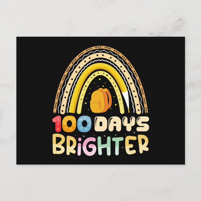 100 Tage Belletag 100. Schullehrer Postkarte (Vorderseite)