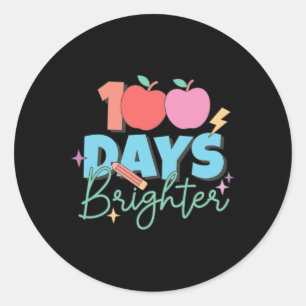 100 Tage Belletag 100. Schullehrgang Runder Aufkleber