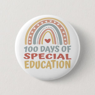 100 Tage Besondere Bildung 100 Schultage Boho Button