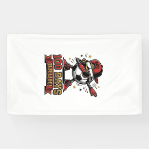 100 Tage Bruh Fußball Dabbing-Shirt-Design_1 Banner