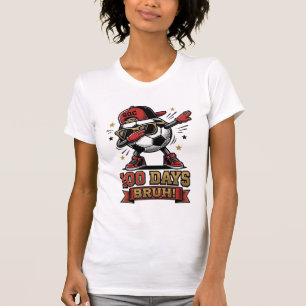 100 Tage Bruh Fußball Dabbing-Shirt-Design_1 T-Shirt