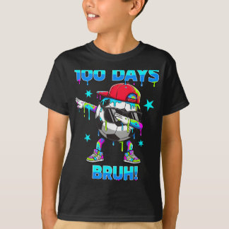 100 Tage Bruh Jugend Jungen Fußball Dabbing 100. T T-Shirt