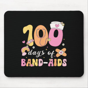 100 Tage Bynd-aids Schulkrankenschwester 100 Tage  Mousepad