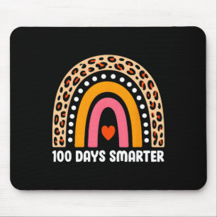 100 Tage cleverer Lehrer Mädchen Kids Leopard Rege Mousepad