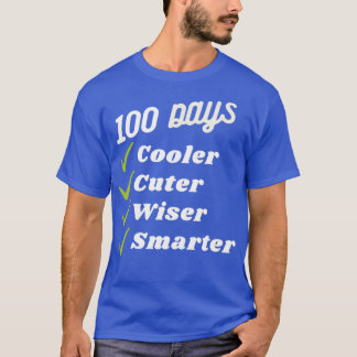 100 Tage Cooler Niedlicher klüger klüger Witz 100. T-Shirt