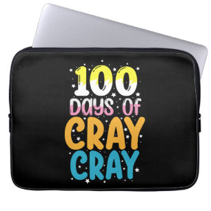 100 Tage Cray Cray 100. Tag des Schul-Lehrers Laptopschutzhülle