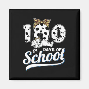 100 Tage Dalmatiner der Schule Dog Boys Girls 100  Magnet