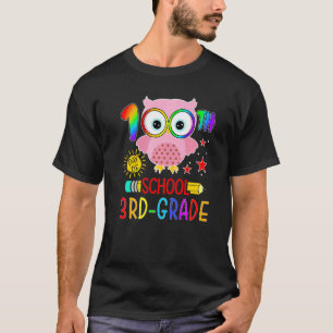 100 Tage der 3. Klasse Süße Eule 100. Schultag T-Shirt