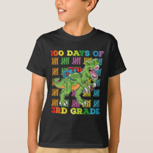100 Tage der 3. Klasse T-Rex-Dinosaurier-Schule T-Shirt