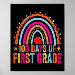 100 Tage der ersten Klasse Lehrer Student Jungen K Poster