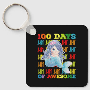 100 Tage der großartigen Meerjungfrau 100. Schulta Schlüsselanhänger