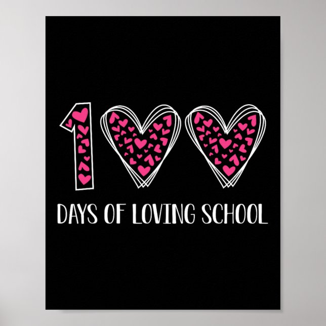 100 Tage der liebenden Schule 100. Schultag Poster (Vorne)
