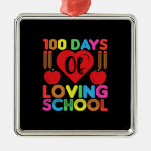 100 Tage der liebenden Schule Ornament Aus Metall