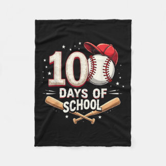 100 Tage der Schule Baseball 100. Schultag Fleecedecke