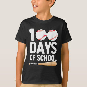 100 Tage der Schule Baseball 100 Tage für Jungen T-Shirt