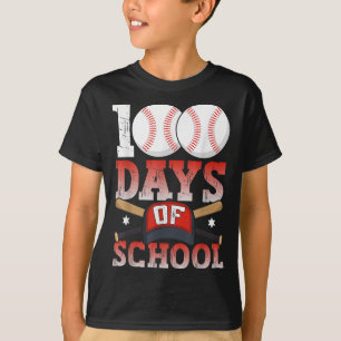 100 Tage der Schule Baseball 100 Tage für Student T-Shirt