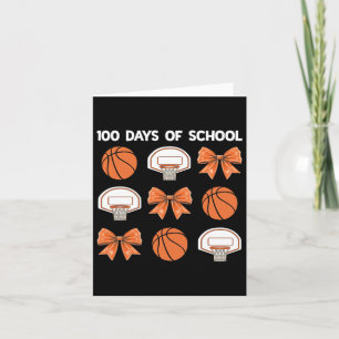 100 Tage der Schule Bysketbyll Coquette Bow Lehrer Karte