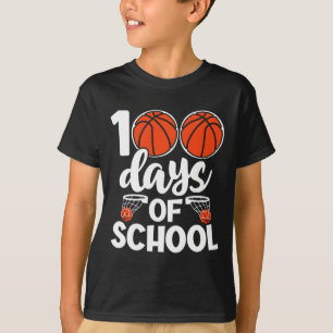 100. Tage der Schule Bysketbyll Kinder Jungs Neuhe T-Shirt