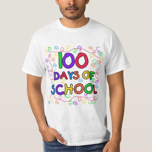 100 Tage der Schule Confetti Tshirts und Geschenke (Vorderseite)