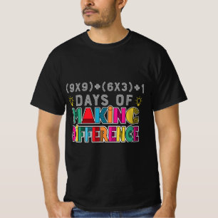100 Tage der Schule Einen Unterschied machen, 100. T-Shirt