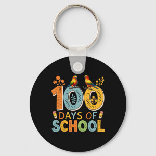 100 Tage der Schule farbenfrohe Sun Conures Lehrer Schlüsselanhänger