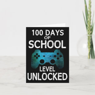 100 Tage der Schule Gamer Video Games Level Unlock Karte