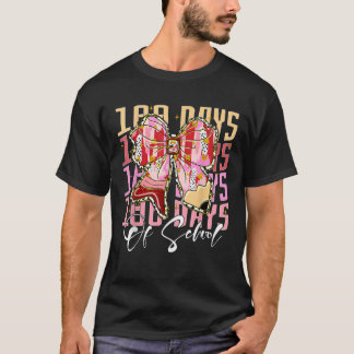 100 Tage der Schule Girls Coquette Bow 100. Tag de T-Shirt