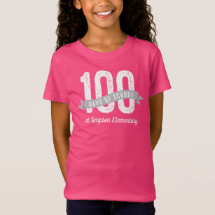 100 Tage der Schule helle maßgeschneiderte Schüler T-Shirt