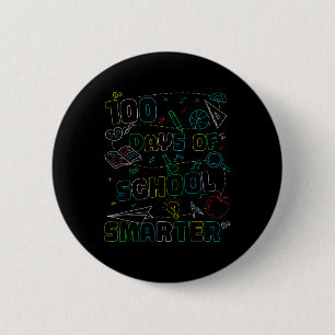 100 Tage der Schule klüger glücklich 100 Tage Button