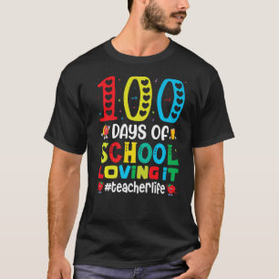 100 Tage der Schule lieben es Lehrer Leben für Leh T-Shirt